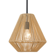 Golden 6937-M BLK-NR - Golden Lighting Valentina 1-light Pendant in Matte Black